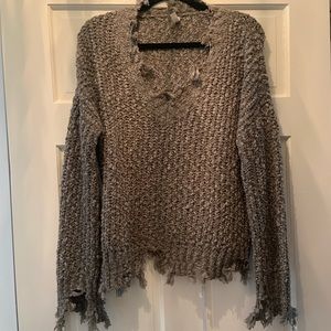 Ragged edge sweater by Wish